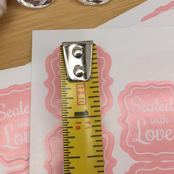 100 Pink Sealed with Love Stickers - Picture 5 of 6